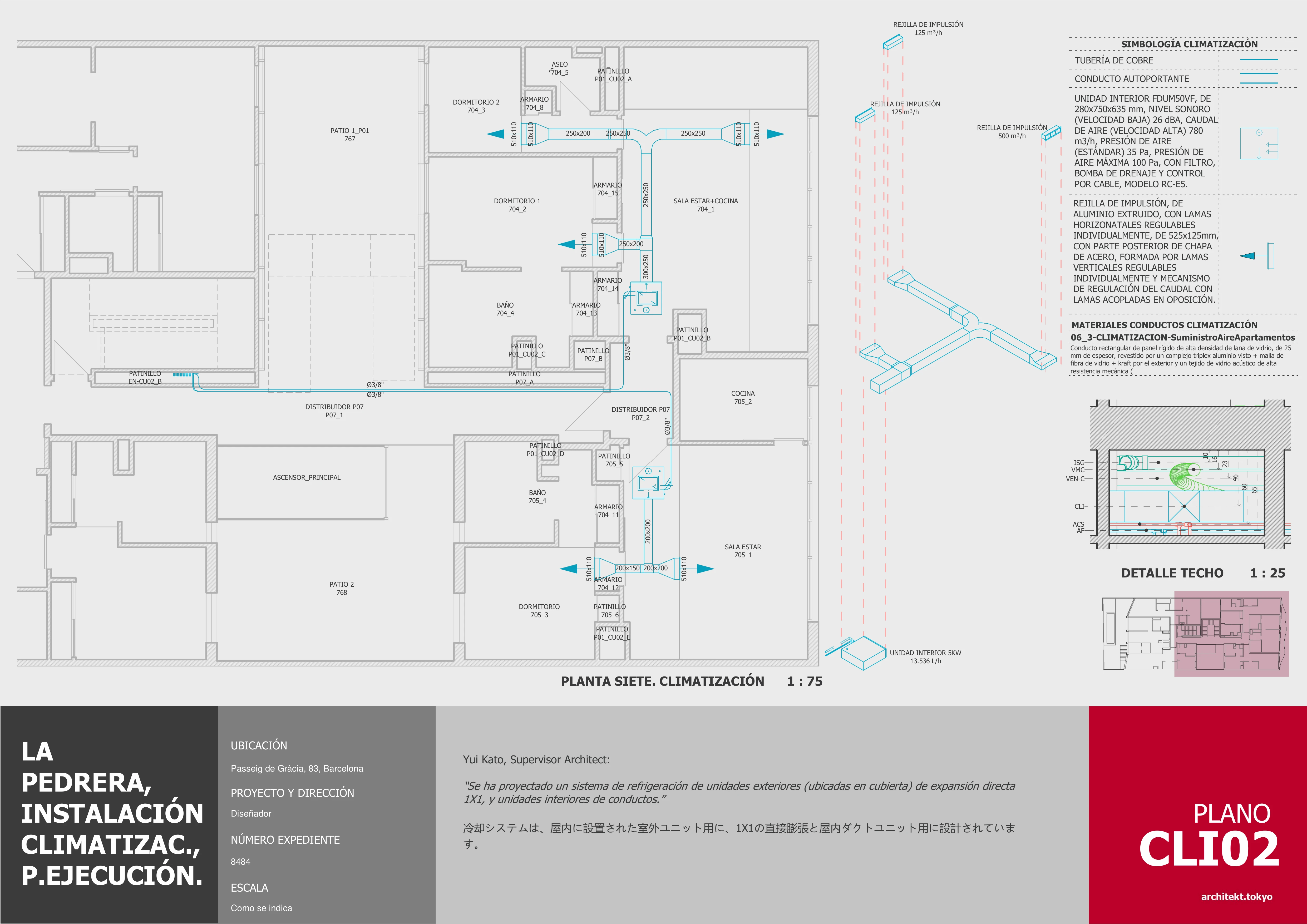 Planos de instalaciones 04 — Suits Barcelona — PatagoniaBIM